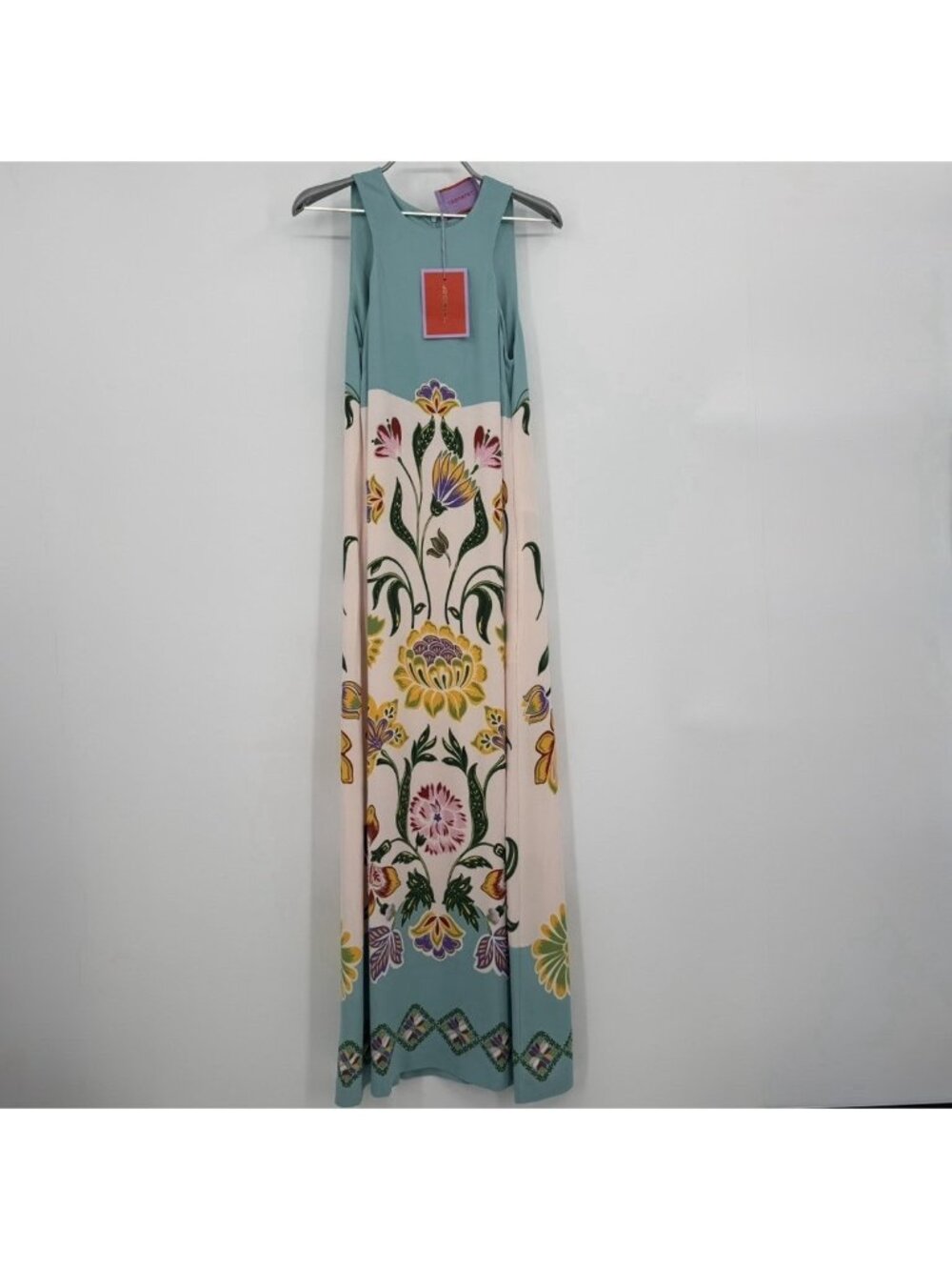 La Double J Racer Maxi Dress size S Small Blue Folk Flowers/Azzurro NWT $980 - Picture 1 of 7